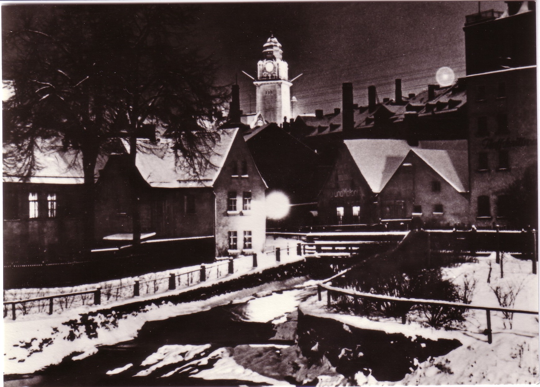 03 004 Blick a.d.Einmündung d.Syra in d.Weiße Elster um 1930